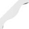 Ekena Millwork 3 1/2-in. W x 10-in. D x 10-in. H Funston Architectural Grade PVC Knee Brace BRCP035X10X10FST - alternate 2